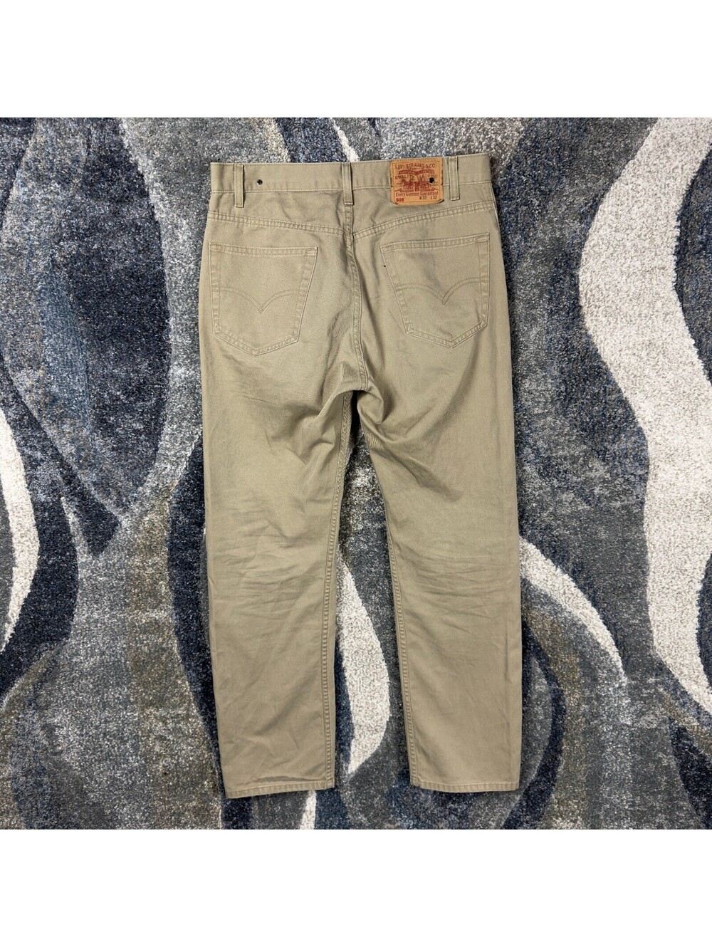 Vintage Y2K Levis 505 Straight Pants Mens 33x32 Khaki Tan